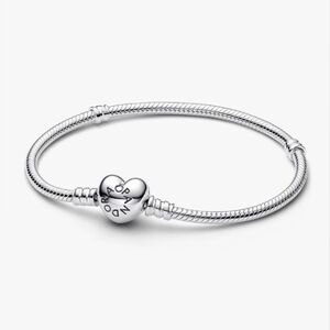 Pandora Moments Heart & Snake Chain Bracelet